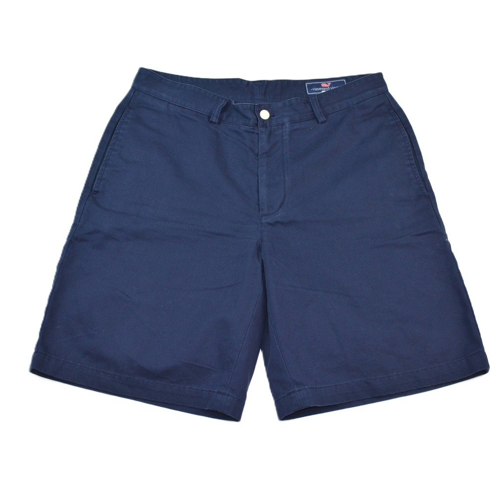 Vineyard Vines Mens 32 Breaker Shorts Navy Blue 9 In. Inseam Cotton Twill 134578